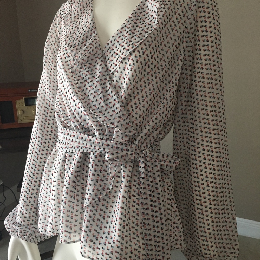 Max Studio Long Sleeve Blouse - medium